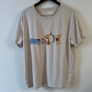 Disney Winnie the Pooh Graphic T-shirt Beige Women’s Size 1X Marching Band